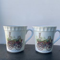Straffordshire Fine Bone China Mugs 