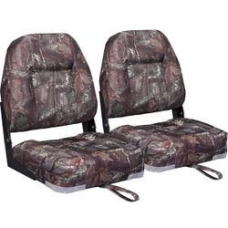 New Camouflage Boat Seats. 