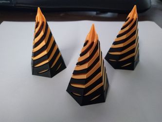 3 Pack Impossible Pass-through Sculture Fidget Toy For Adult, Stress Relief Toys
