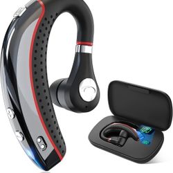 Wireless headset,Bluetooth earpiece 500mAh Charging Case 72H of talk time, Bluetooth ...