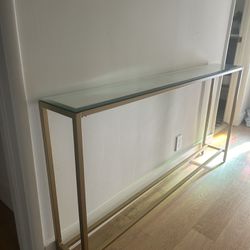 Gold Mirrored Console