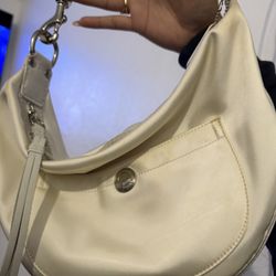 Coach White Sateen Hobo Bag (PLEASE READ DESCRIPTION) 