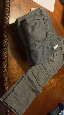 Boys grey steel cargo pants: sizes: 5 , 7 , 8 , 10 