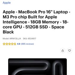 Apple MacBook Pro M3 Chip 🔥🔥🔥