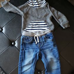 Sweatshirt & Jeans Set