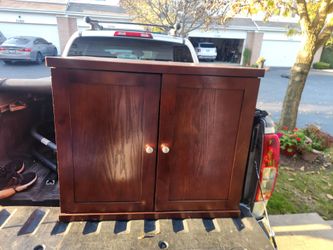 Brown Oak Cabinet