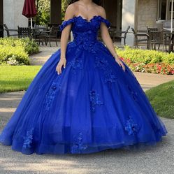 Quinceañera Royal Blue Dress