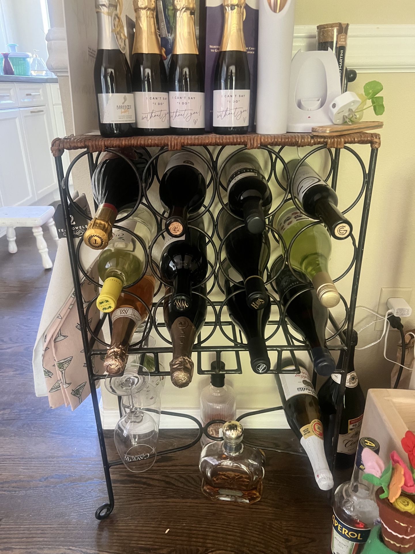 Modern Wine Rack – Holds Multiple Bottles (Wine Not Included)