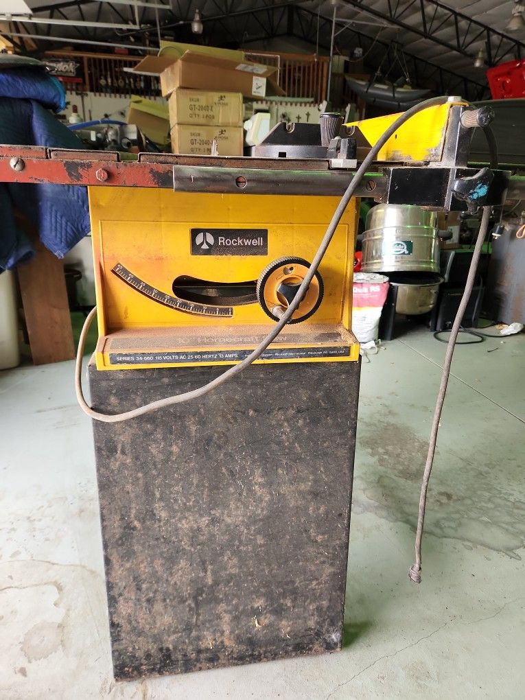 10 o h Rockwell table saw