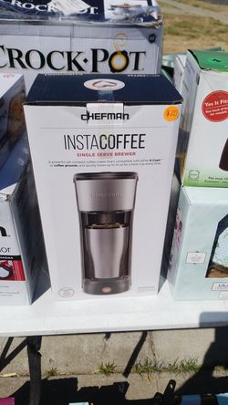 Single serve brewer coffee maker