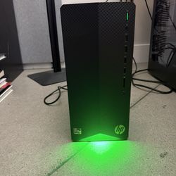 HP Pavilion Gaming PC + Dual Sceptre Monitors – Ryzen 5, RX 5500, SSD – Full Setup