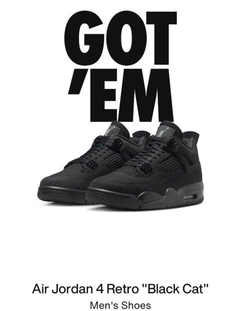 AIR JORDAN 4 RETRO "BLACK CAT"