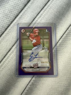 2026 Bowman 1st Coy James Purple Auto #30/250 Nationals