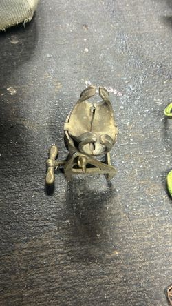 Vintage Solid Brass Fishing Pole Holder 