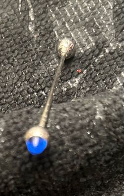 Men's shirt collar pin - collar bar -barbell pin, designed to connect the two sides of collar. OBO