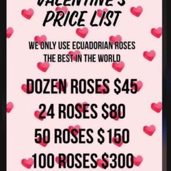 Beautiful bouquets Taking valentine orders