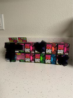 Needoh Squishy nice cube & fuzzball flower power