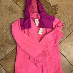 New With Tags Childrens Place Windbreaker Pink Purple Medium 7/8 Girls 