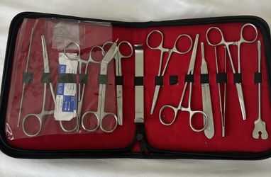 18 pcs Minor Surgery Kit Surgical Instruments Set Stainless Steel German Grade