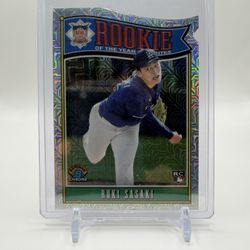 2025 Bowman Chrome Roki Sasaki ROY-10 MOJO Refractor-LA Dodgers Mega Box