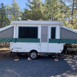 2002 VIKING POPUUP TRAVEL TRAILER / IF you would like to come see it it is all set up. Will be set up two more weeks and I’m closing it up. 