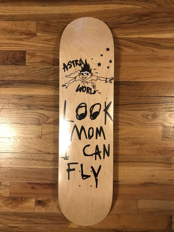 Travis Scott Astroworld Skateboard Look Mom I Can Fly Deck/Board for ...