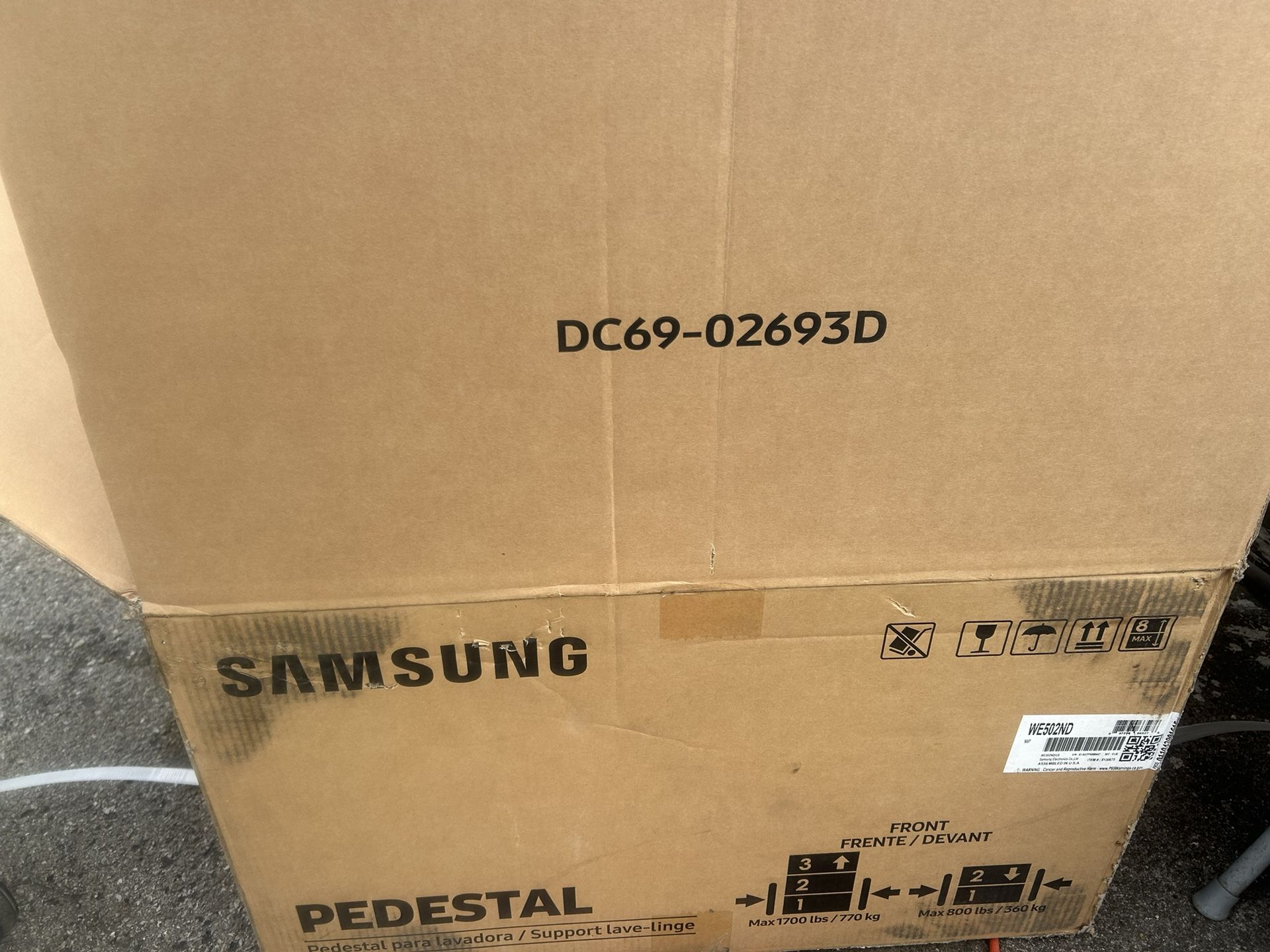 Samsung laundry pedestal