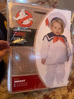 Ghostbusters Stay Puft Marshmallow man costume (12 -18months)