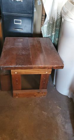Wooden end table