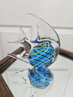 NEW MURANO  GLASS FISH DECORATIVE FIGURINES
3