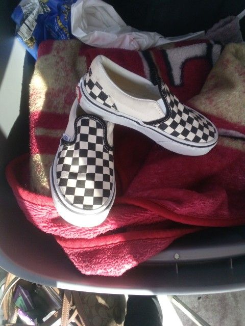 Checkered vans preschool Size 12.5