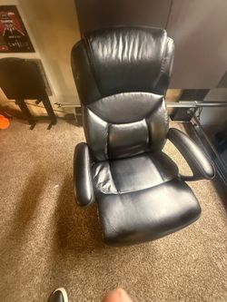 Black executive for leather chair