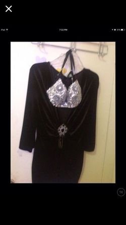 Mini suede dress and silver stone glitter bra