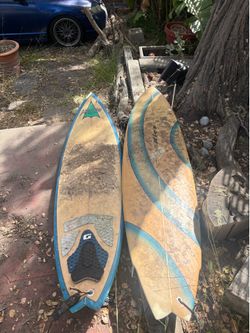 Two surfboards