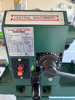 Central Machinery Wood Lathe