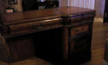 Solid wood desk