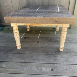 Rustic Style Wooden Coffee Table 