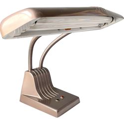 Vintage Mid-century Industrial Dazor 1000 Double Gooseneck Desk Task Lamp Office Lab Light