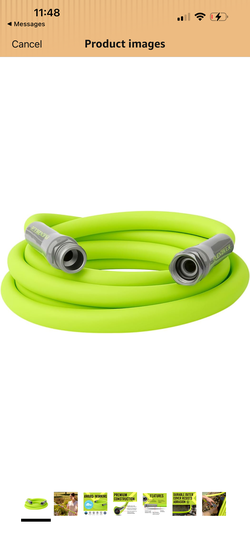 Flexzilla Garden Lead-in Hose 5/8 in. x 10 ft., Lightweight All-Weather Water Hose, Durable and Flexible, Leak-Free Connections