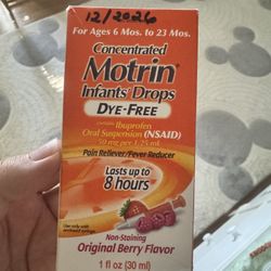 New Motrin For Infants 