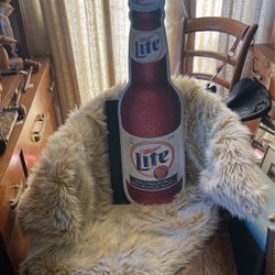 Miller light metal sign