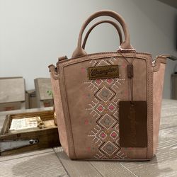 Mauve Wrangler crossbody.