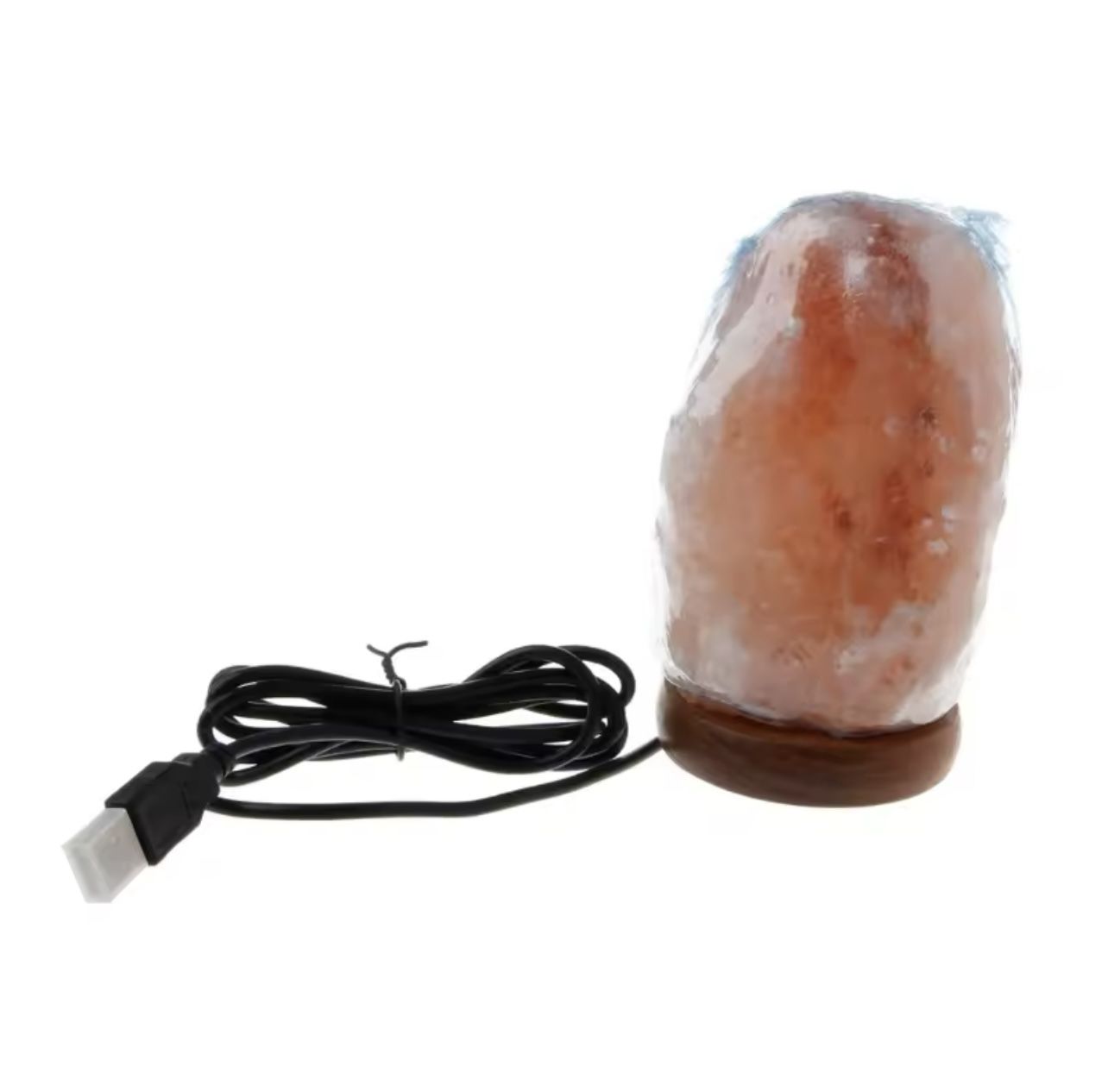 Wooden Base Himalayan Rock Salt Lamp Air Purifier