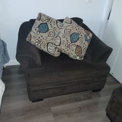 Chair Sofa With Ottoman
