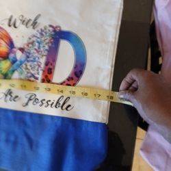 With God Butterfly Tote Bag