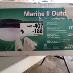 Hunter Marine III Outdoor Ceiling Fan Light