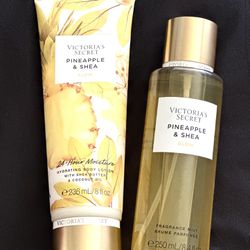 Victorias Secret Pineapple And Shea Body Mist And Lotion 