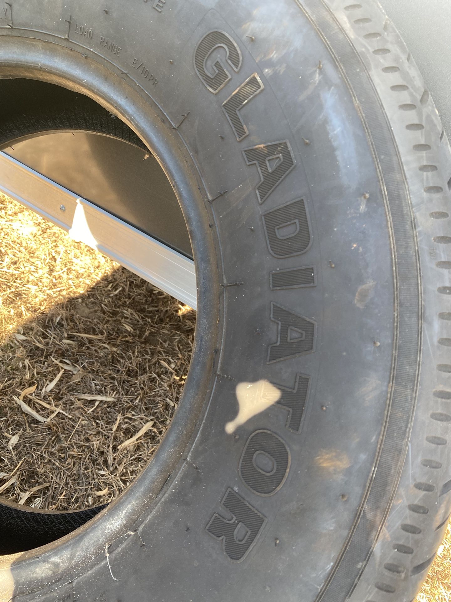 Trailer tire used as a spare $40 had it on the camper for a spare