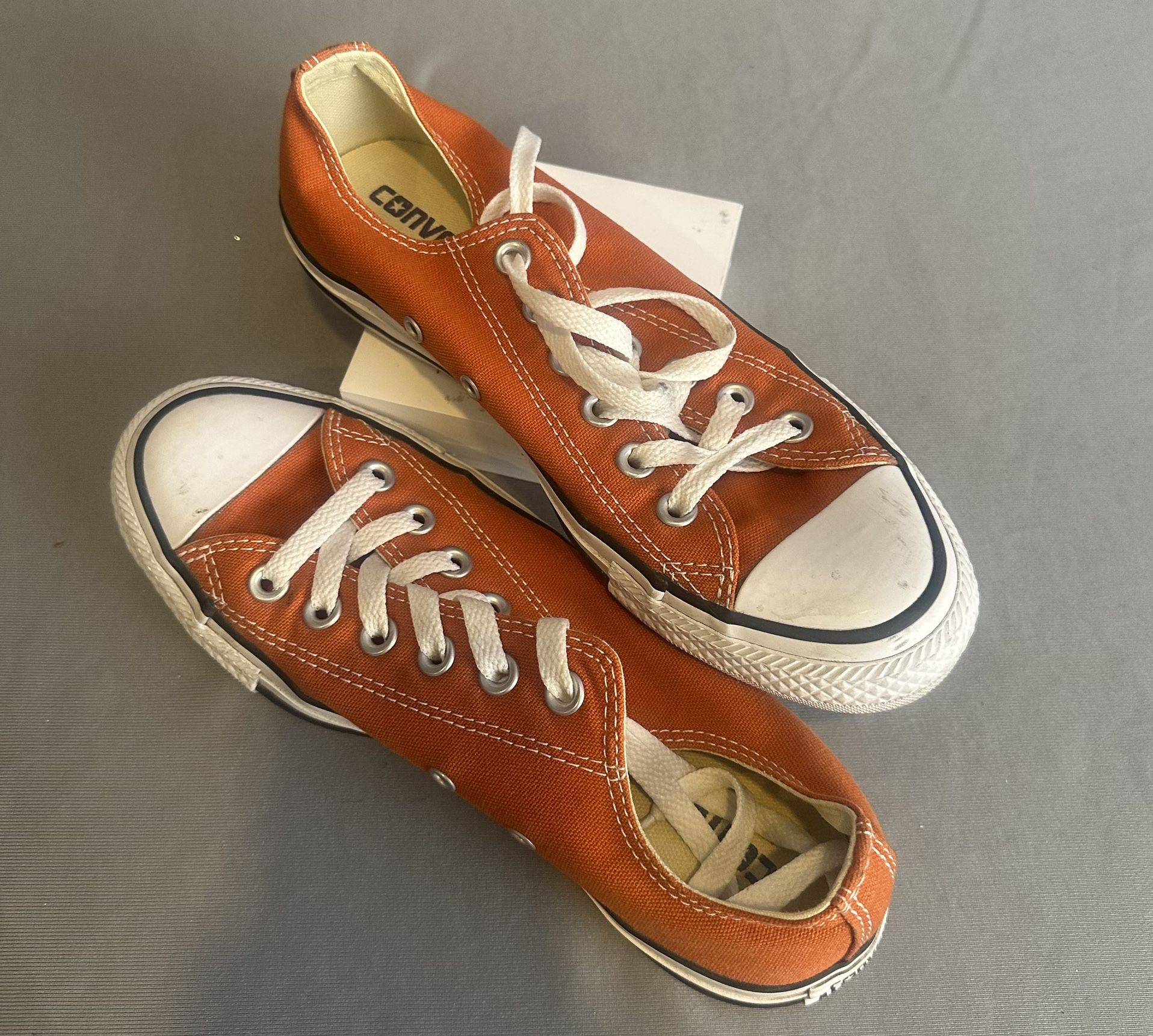 Orange Converse Sneakers W7