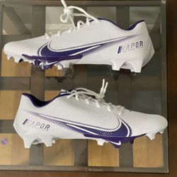 Nike Vapor Edge Speed 360 Football Cleats Mens Size 12.5 White Purple CV6349-104
